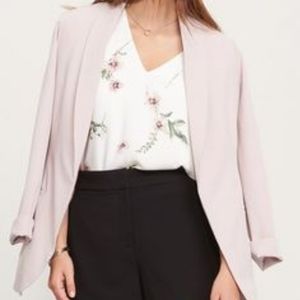 Blush Pink Open Front Blazer